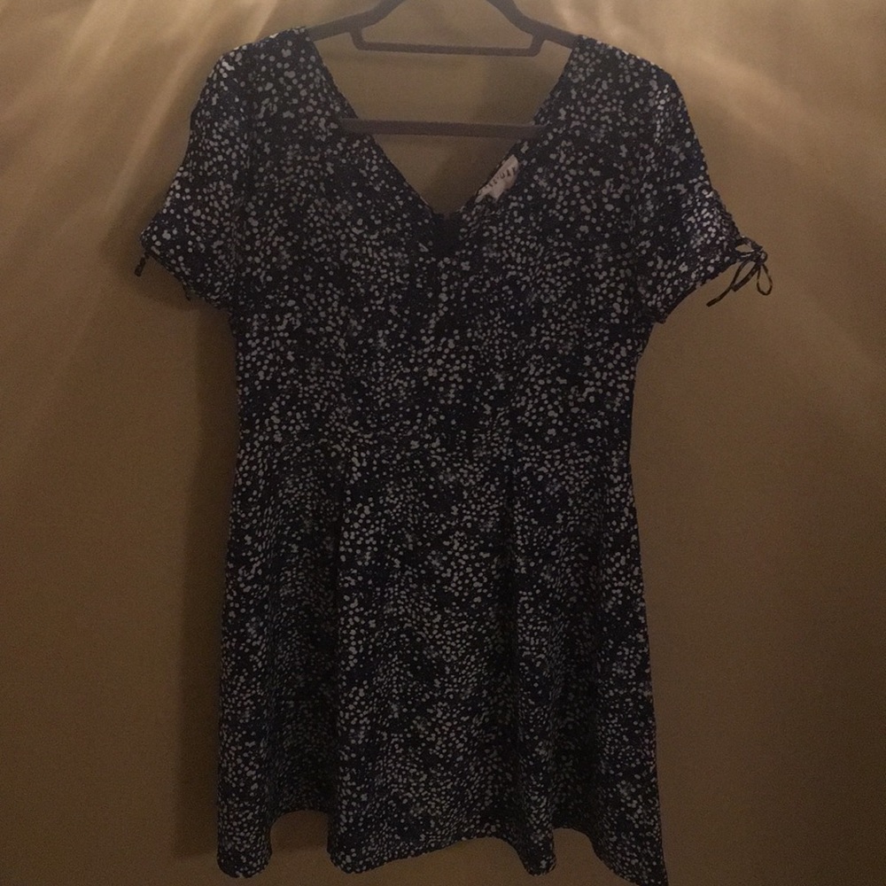 Blue and White Dress